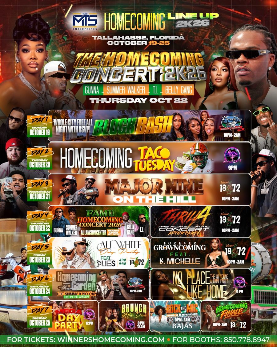 TeamMTS Homecoming 2K26 full day-by-day lineup