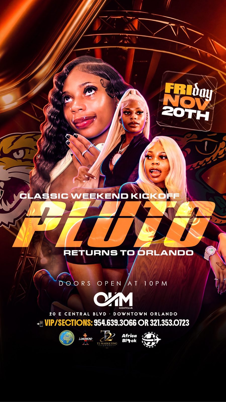 Pluto Classic Weekend Kickoff flyer — Friday, November 20