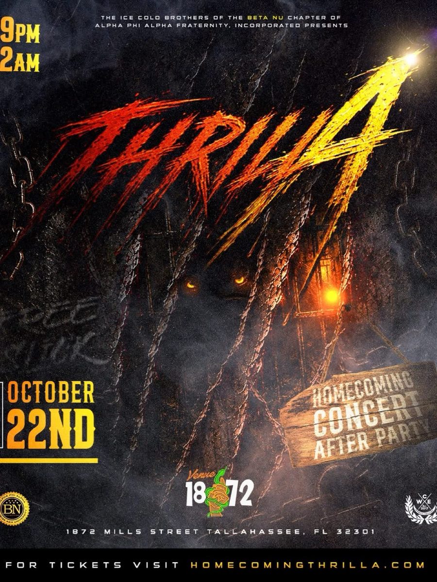Thrilla concert after party flyer — Thursday, October 22